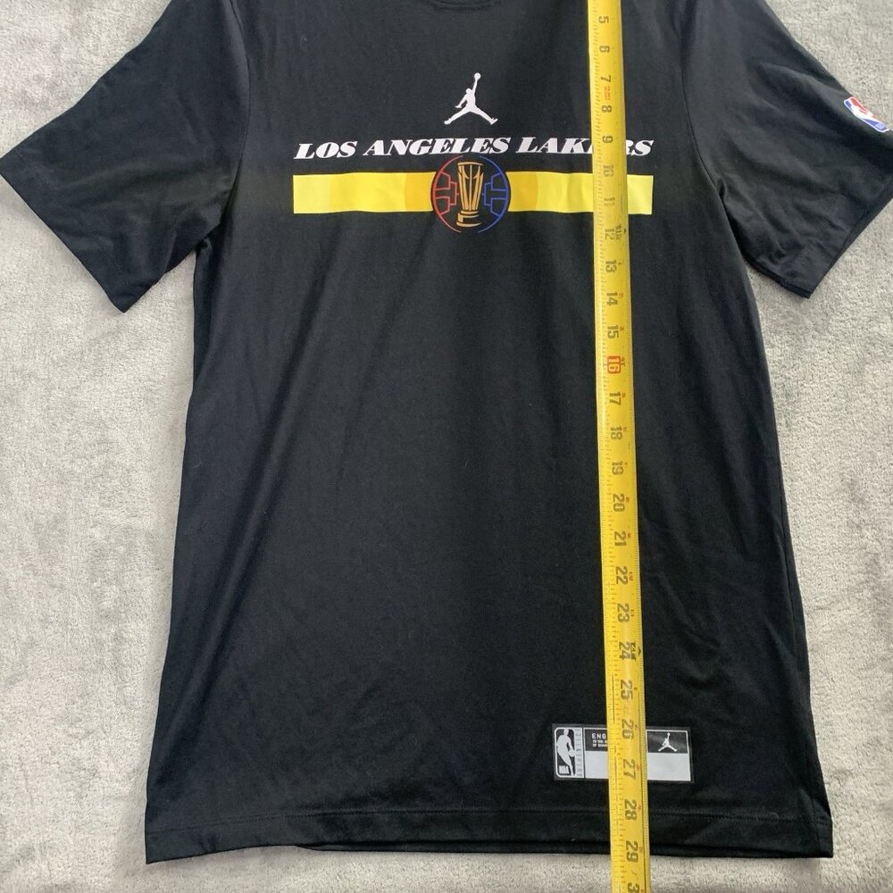 Nike Shirt Men Medium Tall Los Angeles Lakers Black NBA Cup In Season Tournament - Picture 2 of 9